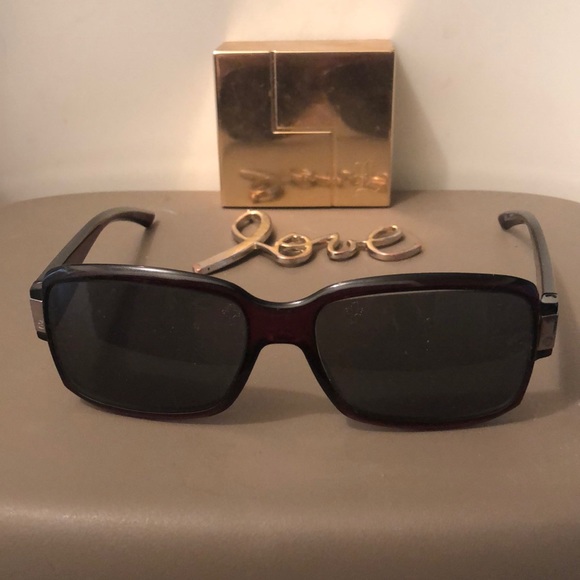 GUCCI(AUTHENTIC)-PRETTY BURGUNDY EYEGLASSES - Picture 1 of 7